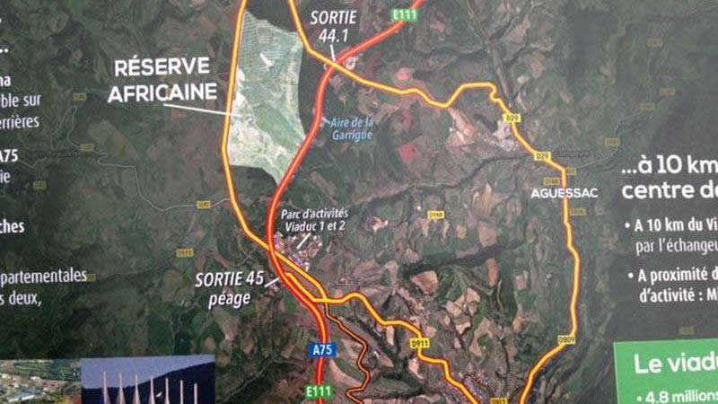 Le projet de parc de la Réserve africaine de Sigean à Millau
