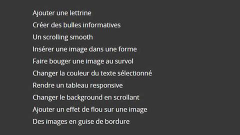 10 astuces et propriétés CSS