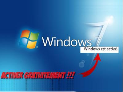 Activer Windows7 gratuitement