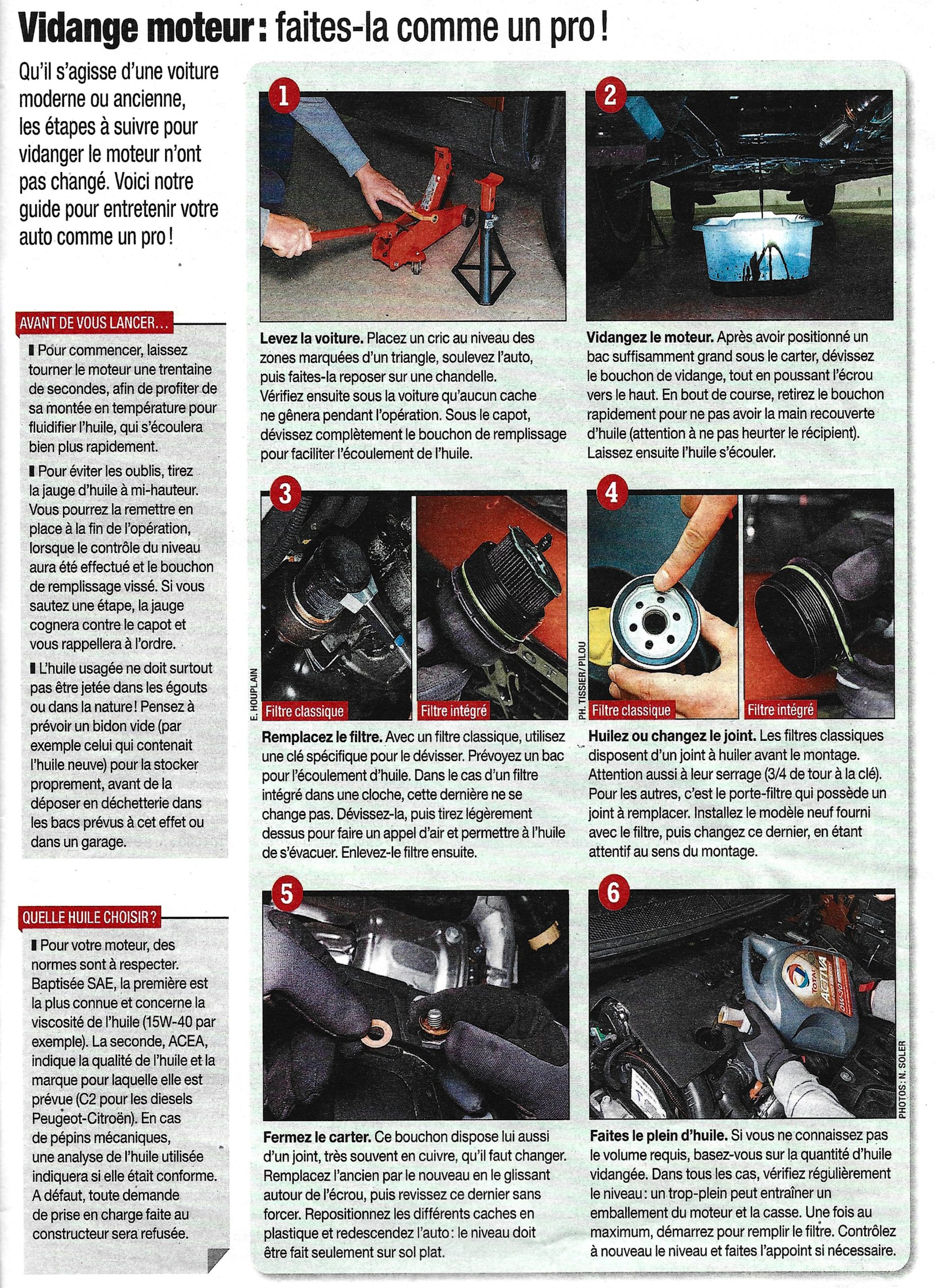 Vidange moteur
